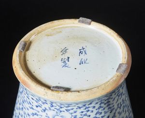 Arte Cinese : Potiche in porcellana bianca e blu Cina, inzio XX secolo  - Asta Asta 373 | ARTE ORIENTALE E ISLAMICA - ARTE ORIENALE E WUNDERKAMMER Online - Associazione Nazionale - Case d'Asta italiane