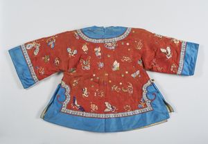 Arte Cinese - Vestito da bambino in seta  Cina, dinastia Qing, inizi XIX secolo