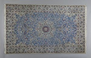 . - Tappeto Nain azzurro  Persia, seconda met� XX secolo