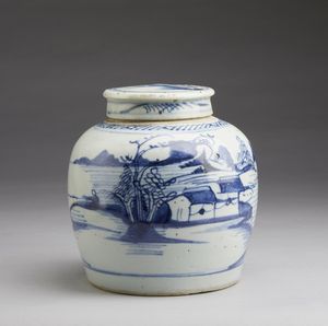 Arte Cinese : Gruppo di sette vasi in porcellana  Cina, XIX-XX secolo  - Asta Asta 373 | ARTE ORIENTALE E ISLAMICA - ARTE ORIENALE E WUNDERKAMMER Online - Associazione Nazionale - Case d'Asta italiane