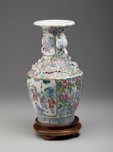 Arte Cinese : Vaso famiglia rosa Canton Cina, XX secolo  - Asta Asta 373 | ARTE ORIENTALE E ISLAMICA - ARTE ORIENALE E WUNDERKAMMER Online - Associazione Nazionale - Case d'Asta italiane
