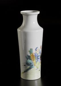 Arte Cinese : Vaso  famiglia rosa Cina, Repubblica, XX secolo  - Asta Asta 373 | ARTE ORIENTALE E ISLAMICA - ARTE ORIENALE E WUNDERKAMMER Online - Associazione Nazionale - Case d'Asta italiane