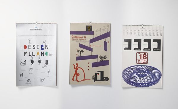 LUPI ITALO (n. 1934) : Calendario per Grafiche Mariano  - Asta Asta 374 | DESIGN E ARTI DECORATIVE DEL NOVECENTO Virtuale - Associazione Nazionale - Case d'Asta italiane