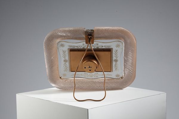 VETRERIE SEGUSO : Cornice con orologio  - Asta Asta 374 | DESIGN E ARTI DECORATIVE DEL NOVECENTO Virtuale - Associazione Nazionale - Case d'Asta italiane