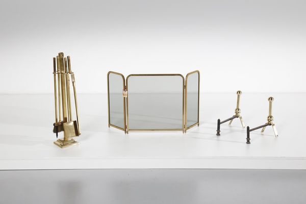 MANIFATTURA ITALIANA : Set da camino  - Asta Asta 374 | DESIGN E ARTI DECORATIVE DEL NOVECENTO Virtuale - Associazione Nazionale - Case d'Asta italiane