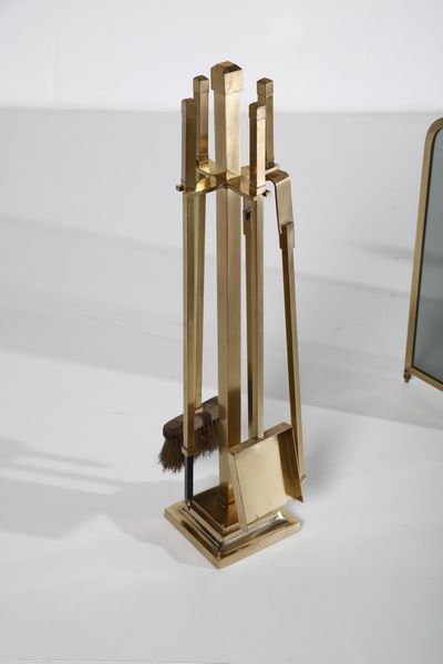 MANIFATTURA ITALIANA : Set da camino  - Asta Asta 374 | DESIGN E ARTI DECORATIVE DEL NOVECENTO Virtuale - Associazione Nazionale - Case d'Asta italiane