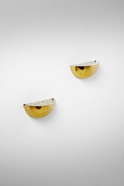 MANIFATTURA ITALIANA : Coppia di lampade da parete  - Asta Asta 374 | DESIGN E ARTI DECORATIVE DEL NOVECENTO Virtuale - Associazione Nazionale - Case d'Asta italiane