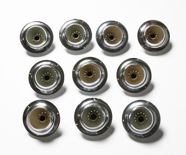 REGGIANI GOFFREDO (n. 1929) : Dieci faretti a incasso  - Asta Asta 374 | DESIGN E ARTI DECORATIVE DEL NOVECENTO Virtuale - Associazione Nazionale - Case d'Asta italiane