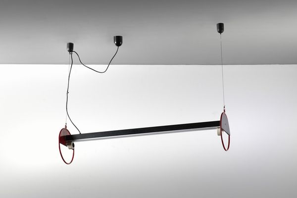 F. JANNONE : Lampada al neon da soffitto per Sem Luci Milano  - Asta Asta 374 | DESIGN E ARTI DECORATIVE DEL NOVECENTO Virtuale - Associazione Nazionale - Case d'Asta italiane