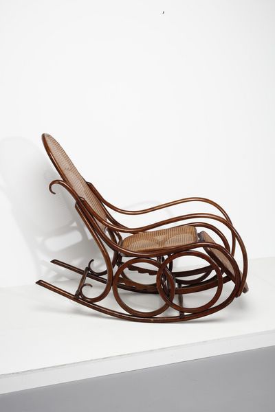 MANIFATTURA ITALIANA : Poltrona a dondolo  - Asta Asta 374 | DESIGN E ARTI DECORATIVE DEL NOVECENTO Virtuale - Associazione Nazionale - Case d'Asta italiane