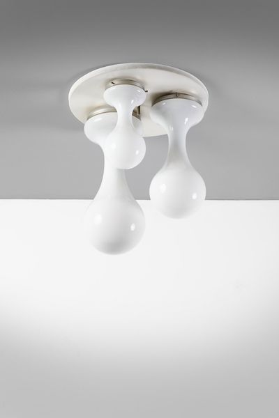 NASON CARLO (n. 1936) : Lampada a plafoniera Space Age per Selenova  - Asta Asta 374 | DESIGN E ARTI DECORATIVE DEL NOVECENTO Virtuale - Associazione Nazionale - Case d'Asta italiane