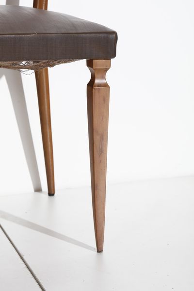DASSI MOBILI MODERNI : attribuito. Sei Sedie  - Asta Asta 374 | DESIGN E ARTI DECORATIVE DEL NOVECENTO Virtuale - Associazione Nazionale - Case d'Asta italiane
