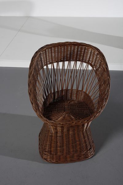 MANIFATTURA ITALIANA : Coppia di poltroncine  - Asta Asta 374 | DESIGN E ARTI DECORATIVE DEL NOVECENTO Virtuale - Associazione Nazionale - Case d'Asta italiane