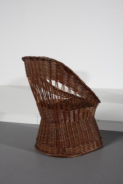 MANIFATTURA ITALIANA : Coppia di poltroncine  - Asta Asta 374 | DESIGN E ARTI DECORATIVE DEL NOVECENTO Virtuale - Associazione Nazionale - Case d'Asta italiane