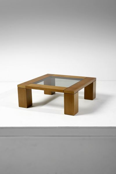 SCARPA AFRA (1937 -2011) & TOBIA (n. 1935) : nello stile di. Tavolino da salotto  - Asta Asta 374 | DESIGN E ARTI DECORATIVE DEL NOVECENTO Virtuale - Associazione Nazionale - Case d'Asta italiane