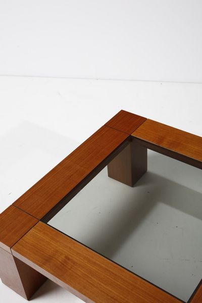 SCARPA AFRA (1937 -2011) & TOBIA (n. 1935) : nello stile di. Tavolino da salotto  - Asta Asta 374 | DESIGN E ARTI DECORATIVE DEL NOVECENTO Virtuale - Associazione Nazionale - Case d'Asta italiane