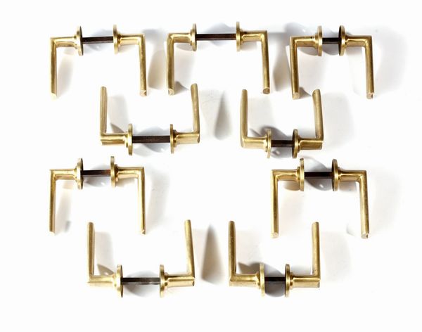 MANIFATTURA ITALIANA : Nove coppie di maniglie  - Asta Asta 374 | DESIGN E ARTI DECORATIVE DEL NOVECENTO Virtuale - Associazione Nazionale - Case d'Asta italiane