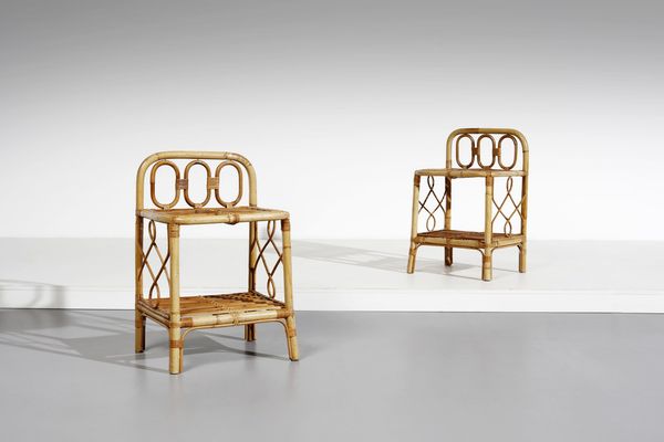 MANIFATTURA ITALIANA : Coppia di comodini  - Asta Asta 374 | DESIGN E ARTI DECORATIVE DEL NOVECENTO Virtuale - Associazione Nazionale - Case d'Asta italiane