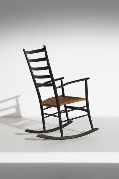 MANIFATTURA ITALIANA : Dondolo  - Asta Asta 374 | DESIGN E ARTI DECORATIVE DEL NOVECENTO Virtuale - Associazione Nazionale - Case d'Asta italiane