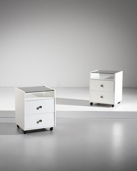 DE CARLI CARLO (1910 - 1999) : Coppia di comodini per Sormani  - Asta Asta 374 | DESIGN E ARTI DECORATIVE DEL NOVECENTO Virtuale - Associazione Nazionale - Case d'Asta italiane