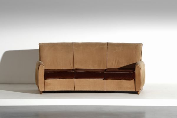 ULRICH GUGLIELMO (1904 - 1977) : attribuito. Divano  - Asta Asta 374 | DESIGN E ARTI DECORATIVE DEL NOVECENTO Virtuale - Associazione Nazionale - Case d'Asta italiane