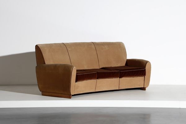ULRICH GUGLIELMO (1904 - 1977) : attribuito. Divano  - Asta Asta 374 | DESIGN E ARTI DECORATIVE DEL NOVECENTO Virtuale - Associazione Nazionale - Case d'Asta italiane