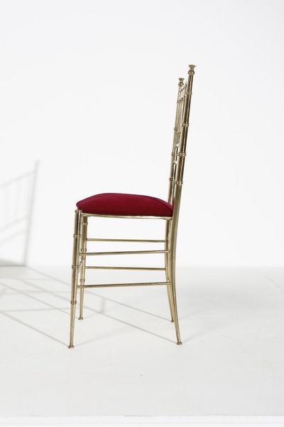 FRATELLI SANGUINETI : Coppia di sedie Chiavarine  - Asta Asta 374 | DESIGN E ARTI DECORATIVE DEL NOVECENTO Virtuale - Associazione Nazionale - Case d'Asta italiane