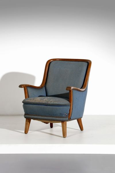 PULITZER FINALI GUSTAVO (1887 - 1967) : attribuito. Poltrona  - Asta Asta 374 | DESIGN E ARTI DECORATIVE DEL NOVECENTO Virtuale - Associazione Nazionale - Case d'Asta italiane