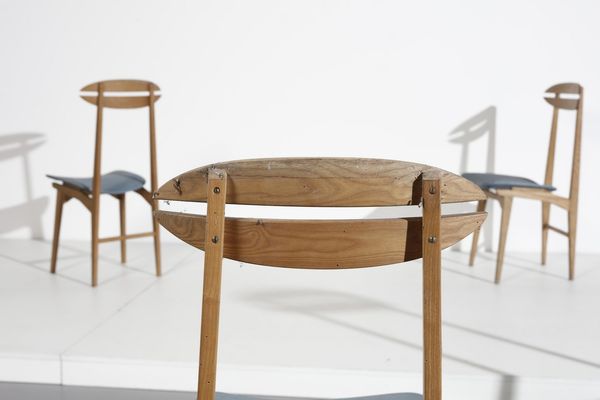 MANIFATTURA ITALIANA : Sei sedie  - Asta Asta 374 | DESIGN E ARTI DECORATIVE DEL NOVECENTO Virtuale - Associazione Nazionale - Case d'Asta italiane