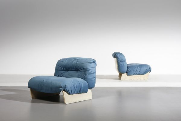 MANIFATTURA ITALIANA : Coppia di poltrone  - Asta Asta 374 | DESIGN E ARTI DECORATIVE DEL NOVECENTO Virtuale - Associazione Nazionale - Case d'Asta italiane