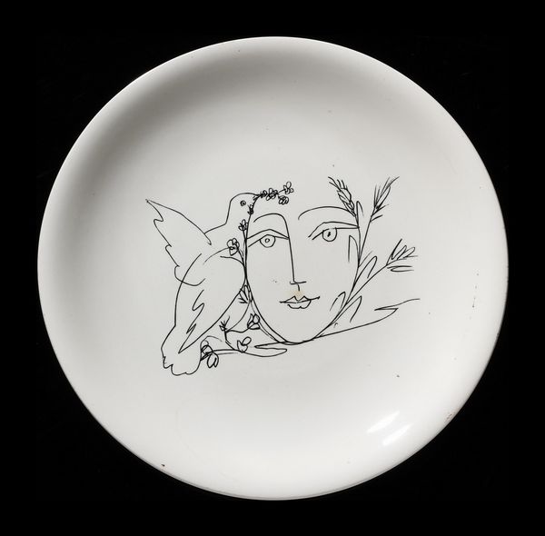 PICASSO PABLO (1881 - 1973) : Tre piatti della serie Visage de la paix  - Asta Asta 374 | DESIGN E ARTI DECORATIVE DEL NOVECENTO Virtuale - Associazione Nazionale - Case d'Asta italiane