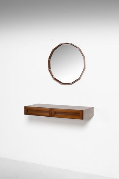 DINO CAVALLI : Consolle con specchio  - Asta Asta 374 | DESIGN E ARTI DECORATIVE DEL NOVECENTO Virtuale - Associazione Nazionale - Case d'Asta italiane