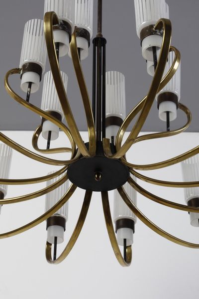 STILNOVO : attribuito. Lampada a sospensione  - Asta Asta 374 | DESIGN E ARTI DECORATIVE DEL NOVECENTO Virtuale - Associazione Nazionale - Case d'Asta italiane