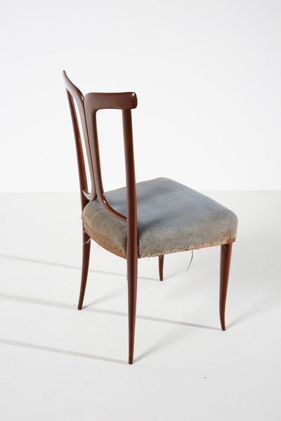 ULRICH GUGLIELMO (1904 - 1977) : attribuito. Coppia di sedie  - Asta Asta 374 | DESIGN E ARTI DECORATIVE DEL NOVECENTO Virtuale - Associazione Nazionale - Case d'Asta italiane