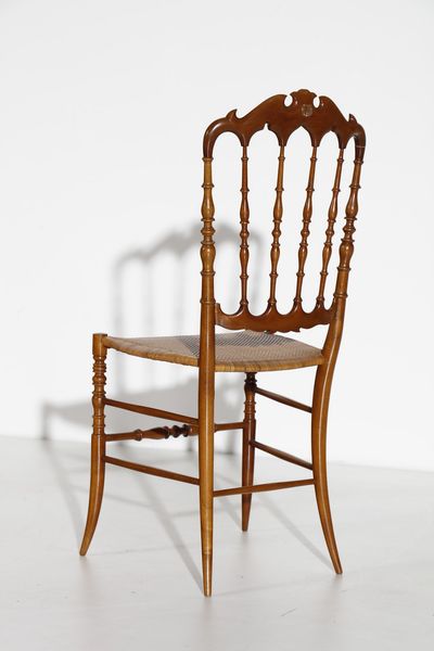 FRATELLI SANGUINETI : Coppia di sedie Chiavarine  - Asta Asta 374 | DESIGN E ARTI DECORATIVE DEL NOVECENTO Virtuale - Associazione Nazionale - Case d'Asta italiane