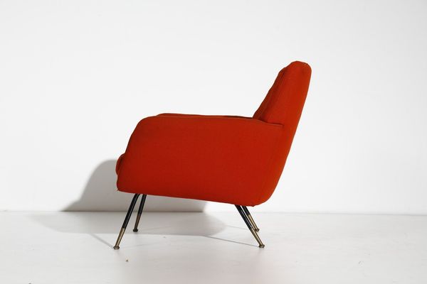 RINALDI GASTONE (1920 - 2006) : Poltrona Du 23 per Rima  - Asta Asta 374 | DESIGN E ARTI DECORATIVE DEL NOVECENTO Virtuale - Associazione Nazionale - Case d'Asta italiane