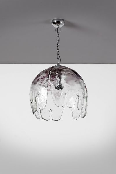 AV MAZZEGA : Lampada a sospensione  - Asta Asta 374 | DESIGN E ARTI DECORATIVE DEL NOVECENTO Virtuale - Associazione Nazionale - Case d'Asta italiane