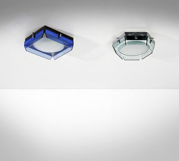 VECA : Due plafoniere  - Asta Asta 374 | DESIGN E ARTI DECORATIVE DEL NOVECENTO Virtuale - Associazione Nazionale - Case d'Asta italiane