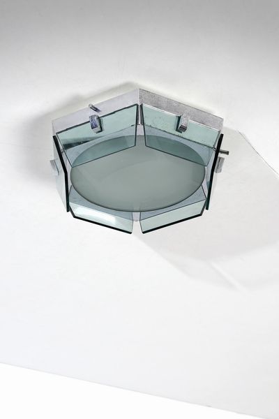 VECA : Due plafoniere  - Asta Asta 374 | DESIGN E ARTI DECORATIVE DEL NOVECENTO Virtuale - Associazione Nazionale - Case d'Asta italiane