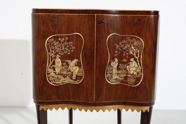 MANIFATTURA ITALIANA : Mobile bar  - Asta Asta 374 | DESIGN E ARTI DECORATIVE DEL NOVECENTO Virtuale - Associazione Nazionale - Case d'Asta italiane