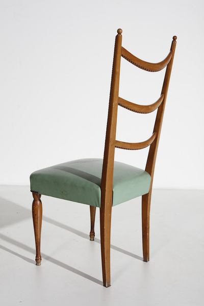 MANIFATTURA ITALIANA : Cinque sedie  - Asta Asta 374 | DESIGN E ARTI DECORATIVE DEL NOVECENTO Virtuale - Associazione Nazionale - Case d'Asta italiane