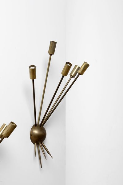 STILNOVO : Coppia di appliques  - Asta Asta 374 | DESIGN E ARTI DECORATIVE DEL NOVECENTO Virtuale - Associazione Nazionale - Case d'Asta italiane