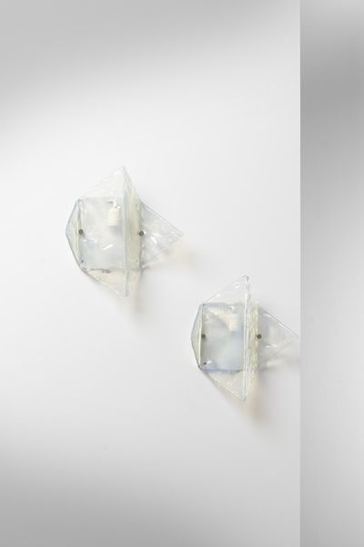 NASON CARLO (n. 1936) : Coppia di appliques  - Asta Asta 374 | DESIGN E ARTI DECORATIVE DEL NOVECENTO Virtuale - Associazione Nazionale - Case d'Asta italiane