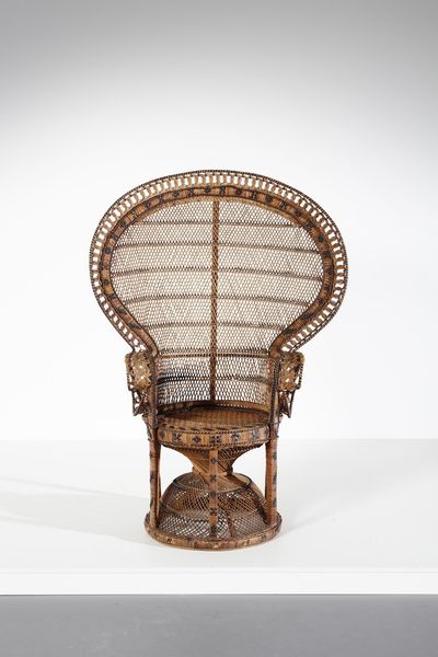 MANIFATTURA FRANCESE : Poltrona Emmanuelle  - Asta Asta 374 | DESIGN E ARTI DECORATIVE DEL NOVECENTO Virtuale - Associazione Nazionale - Case d'Asta italiane