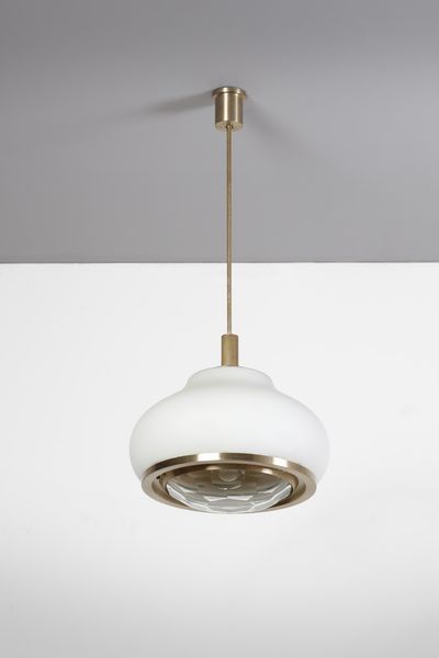 GUIDETTI CRIPPA PIA : Lampada a sospensione per Lumi Milano  - Asta Asta 374 | DESIGN E ARTI DECORATIVE DEL NOVECENTO Virtuale - Associazione Nazionale - Case d'Asta italiane