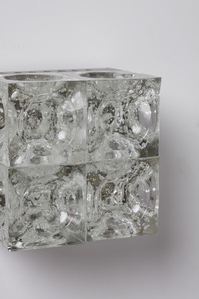 POLI ALBANO (n. 1935) : Applique Cubi per Poliarte  - Asta Asta 374 | DESIGN E ARTI DECORATIVE DEL NOVECENTO Virtuale - Associazione Nazionale - Case d'Asta italiane
