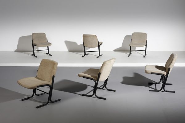MANIFATTURA ITALIANA : Sei poltroncine  - Asta Asta 374 | DESIGN E ARTI DECORATIVE DEL NOVECENTO Virtuale - Associazione Nazionale - Case d'Asta italiane