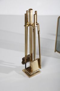 MANIFATTURA ITALIANA : Set da camino  - Asta Asta 374 | DESIGN E ARTI DECORATIVE DEL NOVECENTO Virtuale - Associazione Nazionale - Case d'Asta italiane