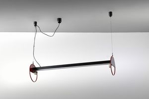 F. JANNONE - Lampada al neon da soffitto per Sem Luci Milano
