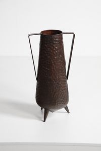 BRAGALINI ANGELO (1913 - 1994) : attribuito. Vaso con anse a rilievi figurativi  - Asta Asta 374 | DESIGN E ARTI DECORATIVE DEL NOVECENTO Virtuale - Associazione Nazionale - Case d'Asta italiane